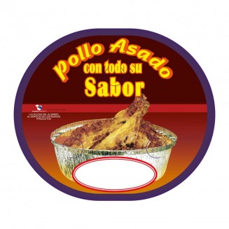 TAMPA COM FUROS PARA RECIPIENTE DE FRANGO OVAL 1900 cc (100 Unidades)