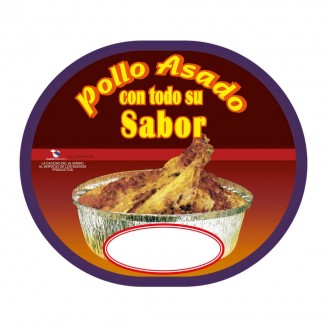 TAMPA PARA RECIPIENTE FRANGO OVAL 1900 cc (100 Unid.)