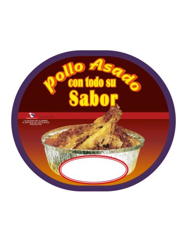 ▷ Tampa para Embalagens de Frango Oval 1900 ml - Envio em 24h.
