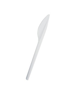 ▷ Faca Biodegradável Branca CPLA - Envio em 24h.
