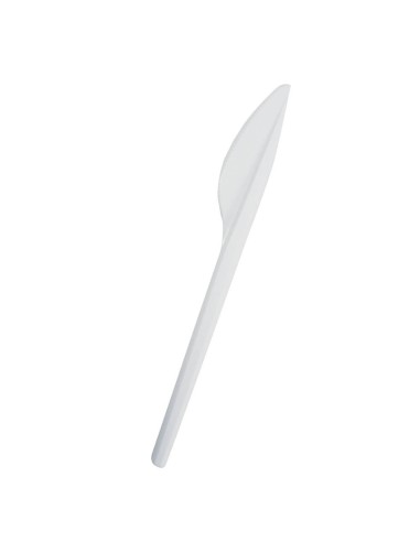 ▷ Faca Biodegradável Branca CPLA - Envio em 24h.