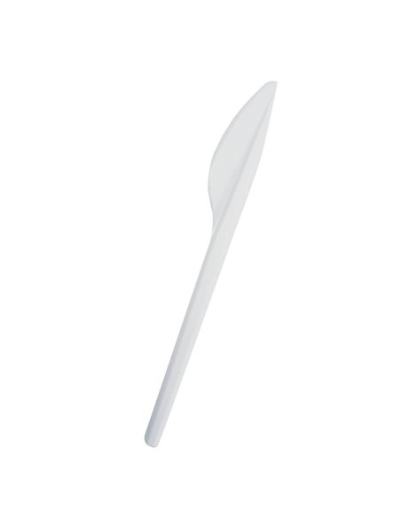 ▷ Faca Biodegradável Branca CPLA - Envio em 24h.