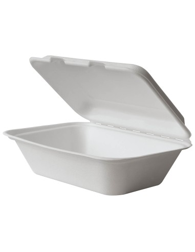 ▷ Tabuleiro de Cana-de-Açúcar + Tampa 625 cc para Take Away ✅- Envio em 24h.