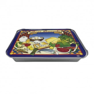 PACK EMBALAGEM DE ALUMÍNIO 2200 cc + TAMPA DE CARTÃO (100 Unid.)