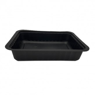 BANDEJA TERMOSELLADO NEGRA 750 cc 192X136x40 mm (800 Uds.)
