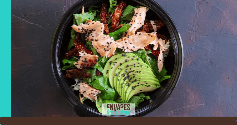 poke bowl de plastico