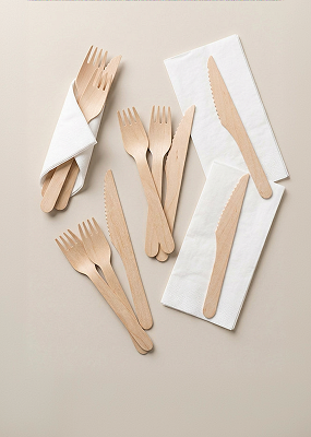 Cubiertos biodegradables