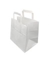 Sacos de papel branco com alças