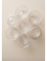 Vasos de plástico transparente