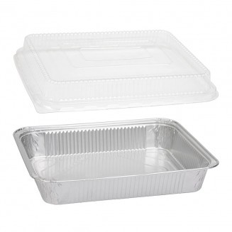 Bandejas desechables con tapa