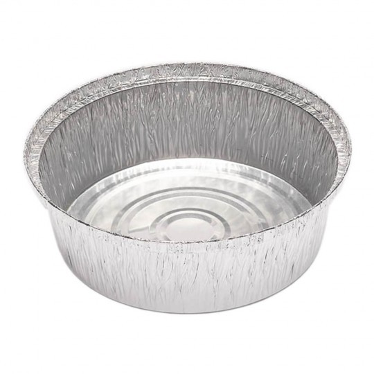 Bandejas de aluminio desechables redondas