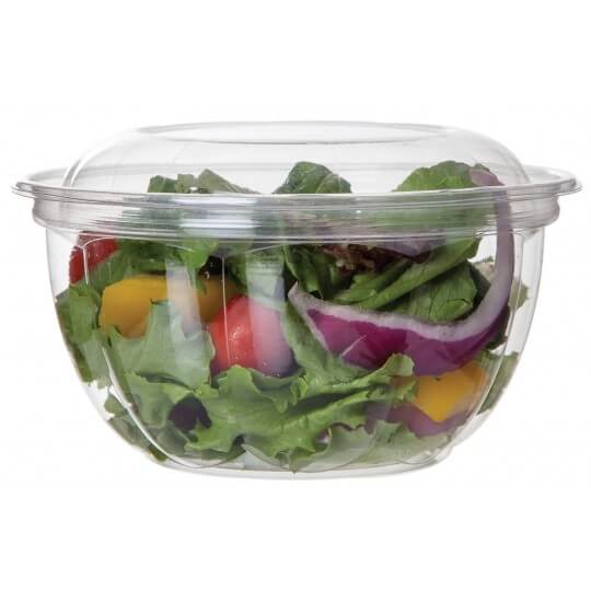 Tigela para salada com tampa, 530 ml (18 oz), 150 unidades