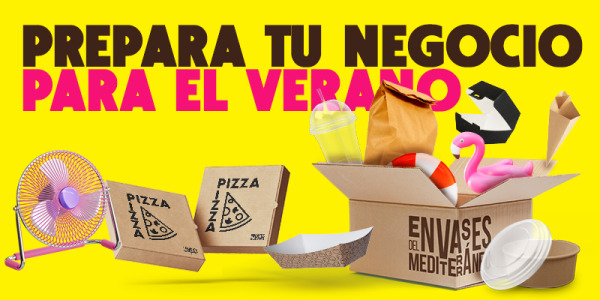 Prepara tu negocio para el verano. Consejos y recomendaciones de los mejores envases take away